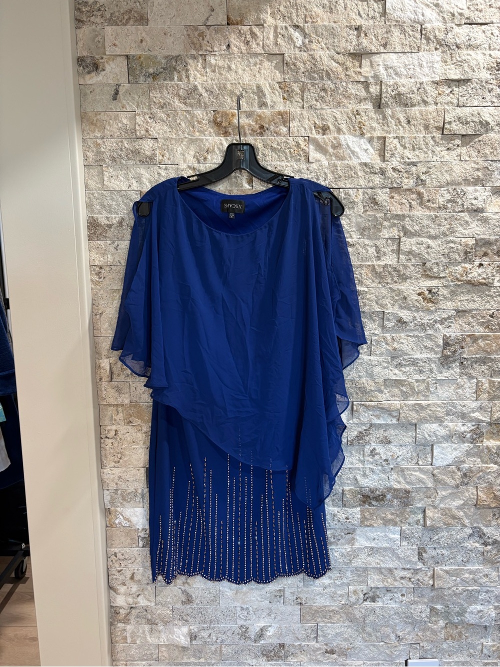 Xscape Cobalt Blue Evening Dress Top size 4